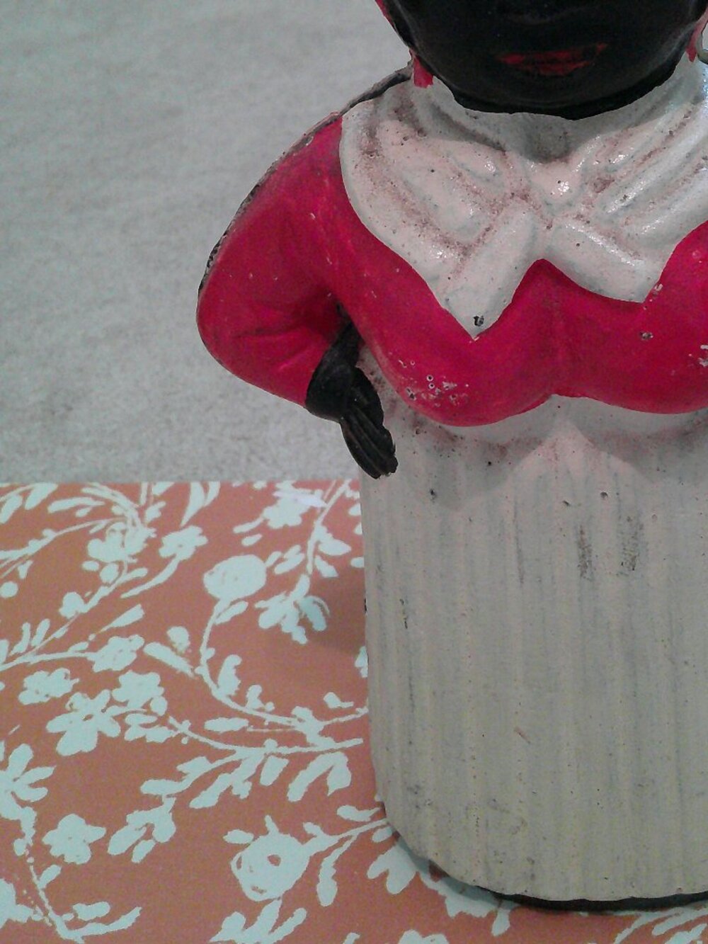 10" VTG TALL HEAVY Aunt Jemima like cast iron bank - Picture 4 of 8